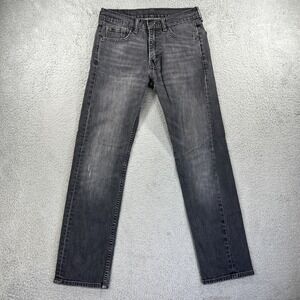 Levis 505 Jeans Mens 30x30* Gray Denim Pant Faded Regular Straight American Work